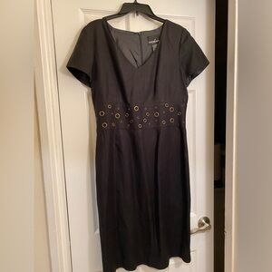 Charcoal/Black business casual dress